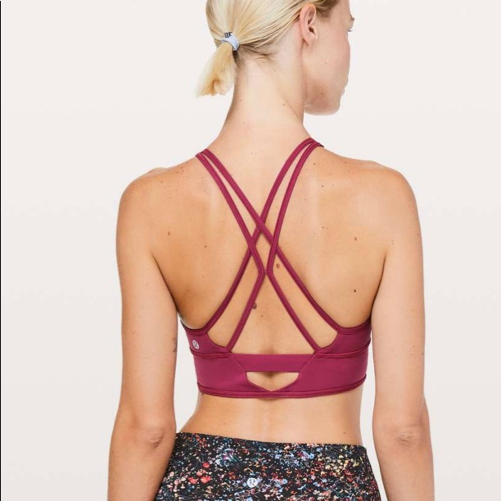 Lululemon Star Ruby Wake & Train Long Line Bra Si… - image 2